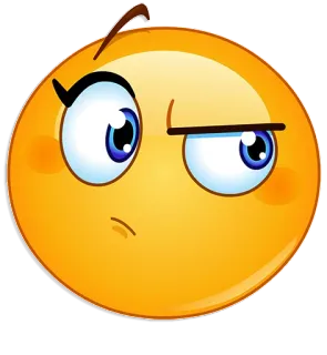 👀 Emoji, Rosto, Expressão, Amarelo, Desenho animado, Fofo telegram sticker