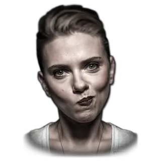 😗 Scarlett Johansson scarlett johansson, actress, celebrity, portrait, woman telegram sticker