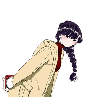 🎁 Komi Shouko Komi Can't Communicate Anime, Carino, Komi Can't Communicate, Komi Shouko, Regalo, Timido whatsapp sticker