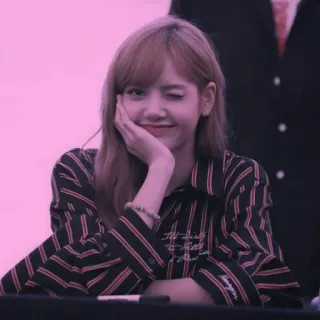 💕 Lisa The Dirty Pillows kpop, ca sĩ, phụ nữ, nháy mắt, cô gái, lisa, dễ thương telegram sticker