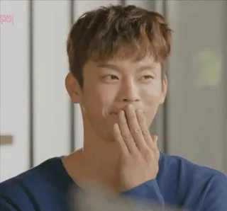 🙊 man, blowing kiss, korean, asian, gesture whatsapp sticker