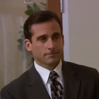 🗞 Michael Scott The Office serie, comedy, büro, chef, lustig, portrait telegram sticker