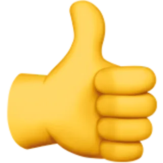 👍 Daumen hoch, Emoji, Like, Zustimmung, Positiv whatsapp sticker