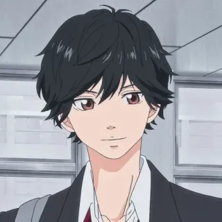 😊 Anime, Manga, Kreskówka, Portret, Chłopak, Nastolatek telegram sticker