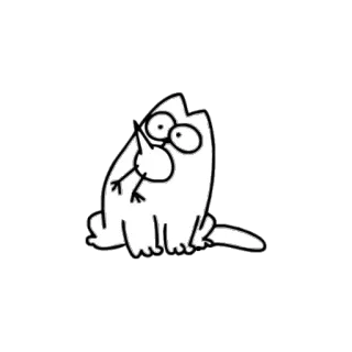 Кот Саймона whatsapp stickers