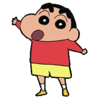 👋 Shin-chan Crayon Shin-chan anime, cartoon, funny, comedy, Shin-chan, Crayon Shin-chan, kid telegram sticker