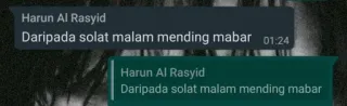 😎 Daripada solat malam mending mabar telegram sticker