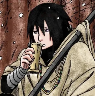 🀄️ Sasuke Uchiha Naruto Аниме, Ниндзя, Манга, Саске, Учиха telegram sticker