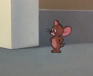 🤍 Jerry Mouse Tom and Jerry Cartoon, Maus, Klassisch, Animation telegram sticker