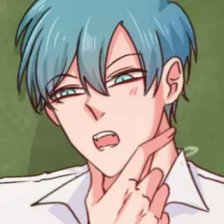 💌 Anime, Wyraz twarzy, Frustracja, Męski, Portret telegram sticker