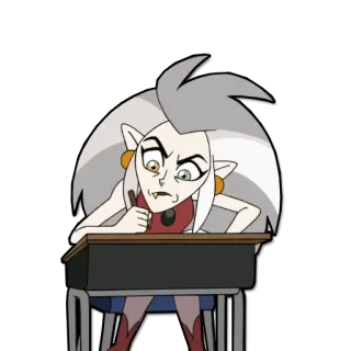 ✍️ Eda Clawthorne The Owl House 만화, 마녀, 글쓰기, 캐릭터, The Owl House telegram sticker