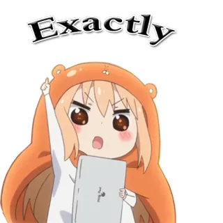 👌 Exactly anime, cute, girl, exactly telegram sticker