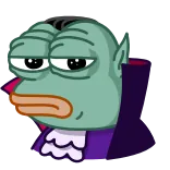 😤 Pepe the Frog 佩佩, 青蛙, 吸血鬼, 表情包, 卡通, 网络迷因 telegram sticker