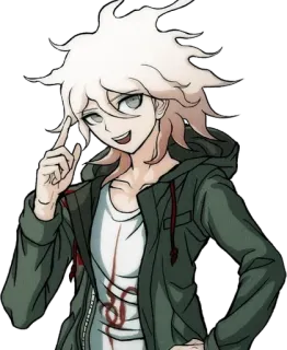 🧐 Nagito Komaeda Danganronpa anime, video game, manga, danganronpa, nagito komaeda telegram sticker