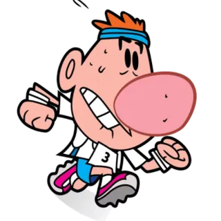 🏃 Billy The Grim Adventures of Billy & Mandy мультфильм, бег, упражнения, Билли и Мэнди, Билли, мультик whatsapp sticker