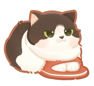 🐾 karebeans. 猫, かわいい, 動物, ペット, 可愛い, ステッカー telegram sticker