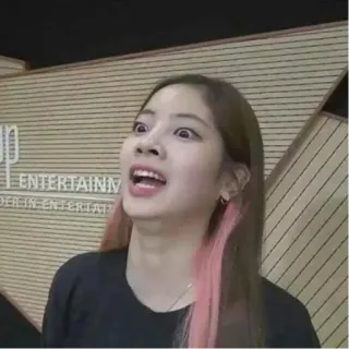 😮 donna, persona, faccia, espressione, kpop, cantante, Dahyun telegram sticker