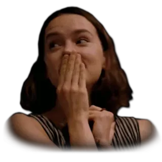 😭 woman, excited, happy, smiling, person, emotions telegram sticker