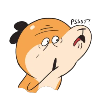 👀 hoạt hình, sốc, ngạc nhiên, biểu cảm, nhân vật, hài hước telegram sticker