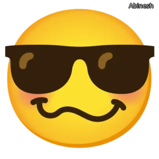 🕶️ 絵文字, スマイリー, サングラス, クール, 顔 telegram sticker