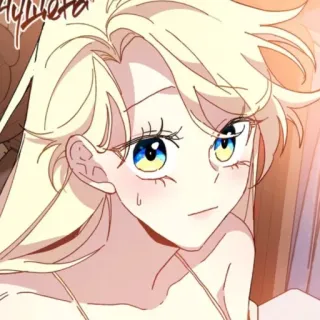 🪞 anime, manga, portrait, blonde, cartoon telegram sticker