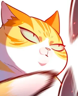 🐈 gato, dibujos animados, animal, mascota, lindo telegram sticker