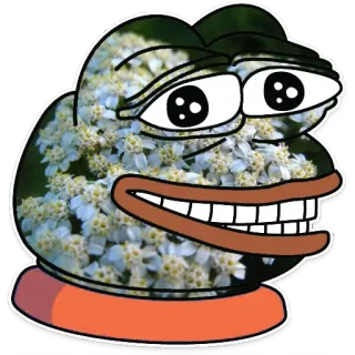 Spring pepe🌸🐸(by: @witchy_cracks) telegram stickers