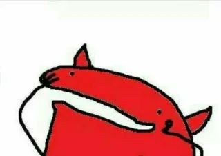 😈 rot, zeichnung, fuchs, tier, aufkleber whatsapp sticker