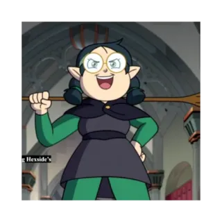 😄 Willow desenho animado, animação, personagem, bruxa, magia telegram sticker