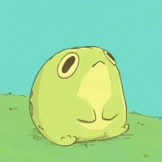 🧩 лягушка, животное, милый, зеленый telegram sticker