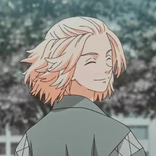 🙂 Manjiro Sano Tokyo Revengers anime, character, smiling, manjiro sano, tokyo revengers, mikey telegram sticker