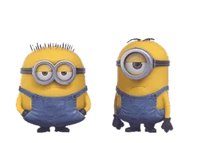 🍋 Minion มินเนี่ยน, การ์ตูน, สีเหลือง, ตลก telegram sticker