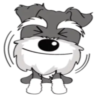 🙂 perro, dibujo animado, animal, mascota, lindo telegram sticker