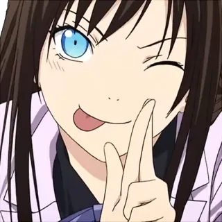 😋 anime, cute, girl, cartoon, happy, wink telegram sticker