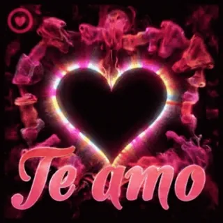 🎈 Te amo amour, coeur, espagnol, je t'aime, romantique, lumineux telegram sticker