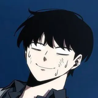 😅 anime, manga, sweat, nervous, happy whatsapp sticker