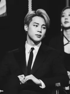 🎩 Jimin K-pop, piosenkarz, BTS, idol, celebryta, moda, portret telegram sticker