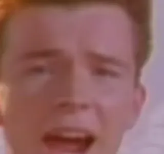 ✅ Rick Astley Meme, Rickroll, Musik, Sänger, Popkultur telegram sticker