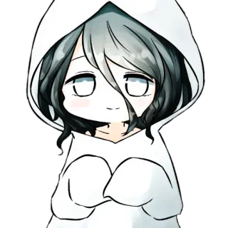 🦋 Anime, Sosok berkerudung, Manga, Karakter, Chibi telegram sticker