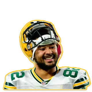 ☺️ sepak bola, pemain, Green Bay Packers, NFL, olahraga, atlet, helm telegram sticker