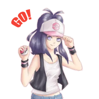 🔮 Dawn Pokemon GO! 포켓몬, Dawn, 애니메이션, 스티커, Go telegram sticker