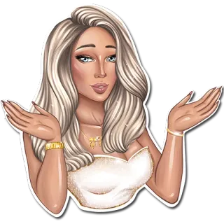 SUCCUBUS BLONDE whatsapp stickers
