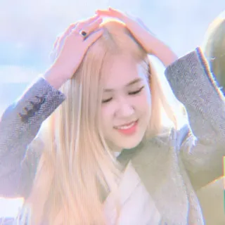 🍭 Rose kpop, cantante, mujer, rubia, celebridad, persona telegram sticker