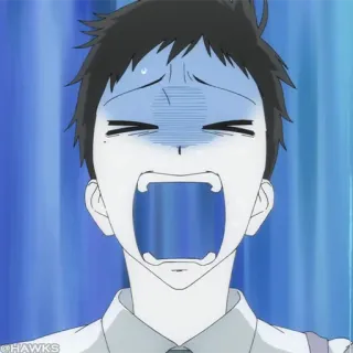 🎎 Anime, Cri, Panique, Effrayé, Choqué telegram sticker