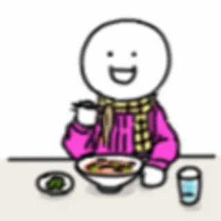 🍜 food, eating, kawaii, cute, meal whatsapp sticker