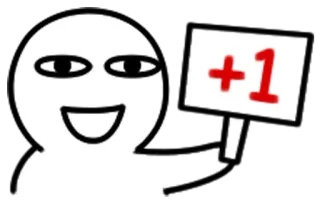 💯 +1 setuju, persetujuan, dukungan, persetujuan, positif, suka telegram sticker