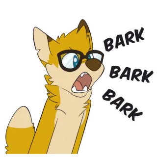 🐺 BARK
BARK
BARK animal, dog, fox, glasses, cartoon, bark, furry telegram sticker