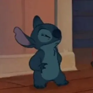 😒 Stitch Lilo & Stitch stitch, lilo e stitch, personaggio dei cartoni animati, alieno, disney, carino, divertente telegram sticker