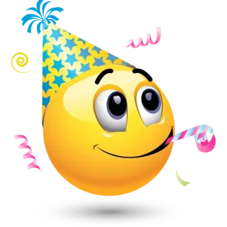 🥳 emoji, fiesta, celebración, cumpleaños, feliz telegram sticker