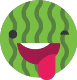 😝 wassermelone, emoji, frucht, süß, kawaii, aufkleber, cartoon whatsapp sticker